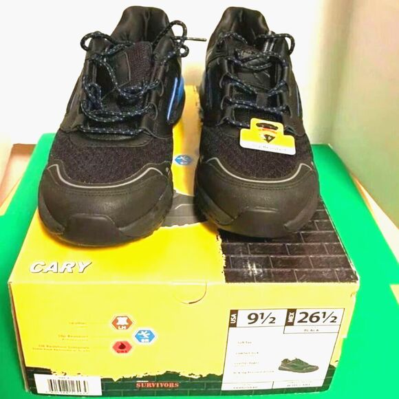 Women's Size: 9 1/2 Leather Soft Toe Shoes . Oil & Slip Resistant-Work & Safety - Picture 6 of 11